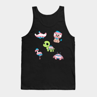 Transgender Pride Animals Tank Top